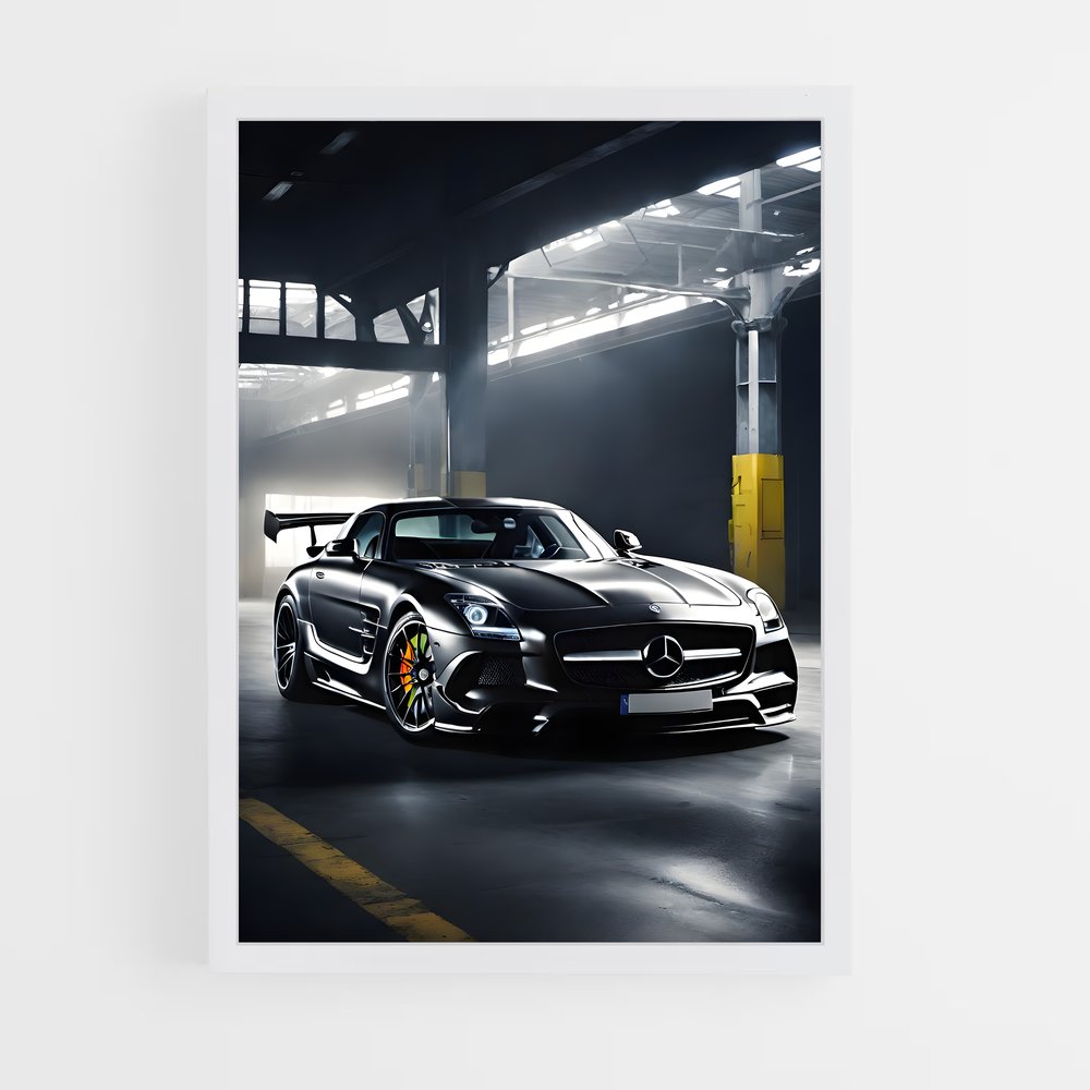 Poster Sls amg black series resplendissant – affiche Mercedes (vue 3)
